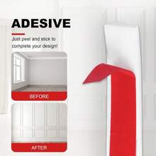 1Roll 2m/78.74inch Self Adhesive PVC Decorative Strip Flexible Bendable For Walls Floors Cabinets Photo Frame Home Decoration DIY Sticker Suitable For Walls, Floors, Cabinets- Easy Installation - A - View 11