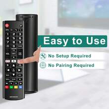 VELEC Control remoto universal para Smart TV, compatible con todos los modelos de TV LCD LED OLED UHD HDTV 3D 4K Smart TV, control remoto de repuesto con teclas de acceso rápido - Ver 4