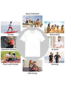 Women's Casual Style T-Shirt With Music Note And Wave Pattern, High Quality, Suitable For Daily Wear In Summer, Gift For Music Lovers2026 - 白色 - 查看 4
