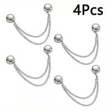 4/6/8/12 piezas Clips magnéticos de moda para mujer - Sujetador multifuncional sin agujas para chal y bufanda, colores surtidos, sin dañar la ropa - Multicolor - Ver 18