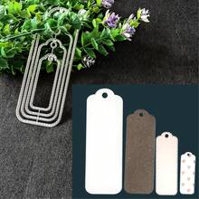 1pc Metal Cutting Die, Scrapbooking Embossing Template, Handmade Greeting Card Making Metal Cutting Tool, Gift Card Making Tool - Label - View 2