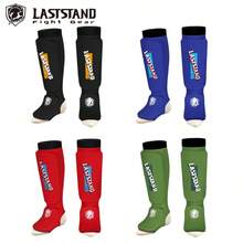LASTSTAND Knitted Leg Guards With Foot Instep Protection Shin Guards For Boxing, Kickboxing, Muay Thai, Karate, Adult And Youth Unisex - Multicolor - View 2