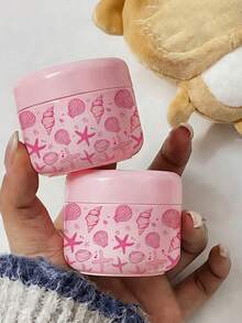 粉色貝殼海洋旅行分裝瓶，適用於乳霜、乳液及其他護膚產品，可重複使用，適合卸妝油、泥膜、身體乳液、護手霜等，海灘、夏季、郵輪及各種旅行必備，也是送給朋友、家人、閨蜜或同學的完美禮物 - 彩色 - 查看 2