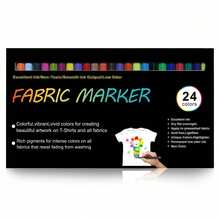 24/20/10 Color Fabric Marker Set - Fabric Decoration Set, Non-Fading And Permanent Fabric Ink - For T-Shirts, Bags, Textiles, Canvas, Shoes, Pillowcases And Other Fabric Marking - Multicolor - View 9
