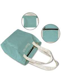 Customized Canvas Yoga Mat Tote Bag, Yoga Mat Storage Bag, Personalized Gym Backpack, Pilates Studio Bag - Blue - View 7