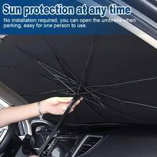 1件裝汽車遮陽傘,有效防曬,便攜可折疊擋風玻璃遮陽簾,適用於大多數車型,易於收納,隔熱保溫效果,汽車配件,花園,汽車遮陽簾,汽車擋風玻璃遮陽簾 - A - 查看 8