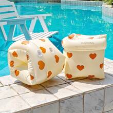 2pcs Cute Cartoon Inflatable Arm Floats, PVC Material, Suitable For All Ages, Can Be Used For Swimming Pool, Beach, Water Recreation, Summer Swimming Training Aid, Water Recreation Accessories - Multicolor - View 8
