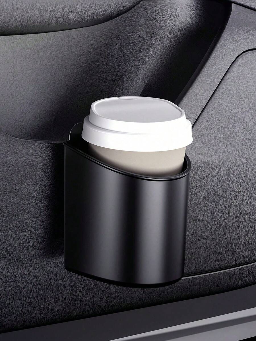 1/3pcs Self-Adhesive Car Door Cup Holder, Multi-Function Adhesive Car Interior Beverage Storage Bucket, Water Cup Coffee Cup Storage Bucket, Adhesive Plastic Cup Holder, Suitable For Car Door Side Small Items And Beverage Storage, Essential Car Accessories For Teachers And RVs