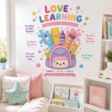 Removable Waterproof Educational Vinyl Wall Decals, Suitable For Classroom, Daycare, Children's Room, Playroom, Home Learning Corner, Preschool, Kindergarten, Elementary School, Love Learning Wall Decor - Motivational Wall Stickers - View 8