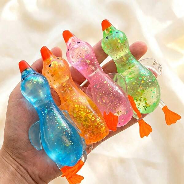 1pc Huggable Duck Stress Relief Toy: Cute Huggable Duck Stress Relief Toy, Soft Slow Rebound Stress Relief Toy, Suitable For Teens And Adults--Squeeze Toy-Squeeze Toy-Squeeze Toy-Crispy Squeeze
