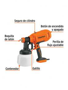 330W Electric Paint Sprayer, , HVLP Technology (High Volume/Low Pressure) For All Types Of Paints - A - View 2