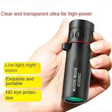 Teleskop Monokuler HD 2000x24 Mini Portabel untuk Ponsel dengan Dudukan, Cocok untuk Aktivitas Luar Ruangan, Berkemah, Berburu, dan Mengamati Burung - Hitam - View 6