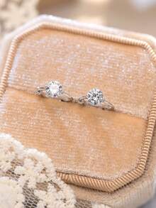 1pc S925 Sterling Silver Minimalist Single Rhinestone Belly Button Piercing, Small And Large Sizes Available, Suitable For Girls' Daily Wear - Single - View 7