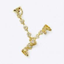 Set Of 6 Fashionable Rhinestone Heart-Shaped Hip Hop Grillz, Unisex, Suitable For Daily Wear, Music Festivals, Parties And More, Teeth - Multicolor - View 4