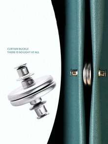 1 Set Magnetic Curtain Tiebacks, Detachable Curtain Tie-Backs, Suitable For Bedroom, Living Room Decoration - A - View 3