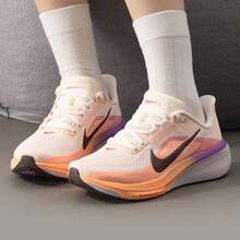 Nike Pegasus 42 Women's New Road Running Shoes - Pink White/Orange Purple - View 6