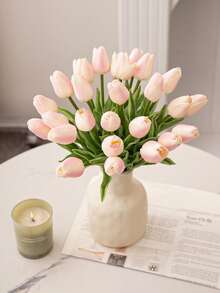 3pcs Tulip,35.5cm,13.98inch, Artificial Flower, PU Material, Simulation Feel, Valentine's Day Decoration, New Year Decoration, Spring Festival Decoration, Spring And Summer Decoration, School Dormitory Decoration, Party Activities Festival - Multicolor - View 9