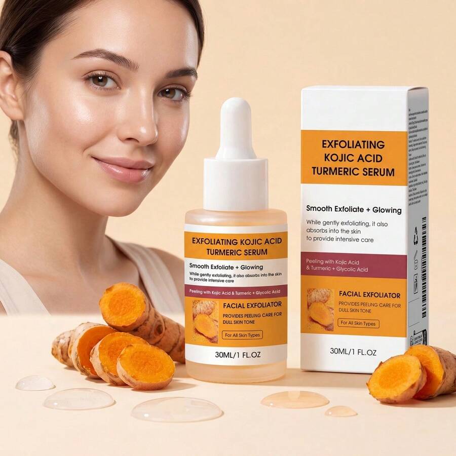 Curcumin Exfoliating Serum, Gentle Cleansing & Exfoliating, Brightening & Smoothing Skin - Exfoliating Serum - View 1