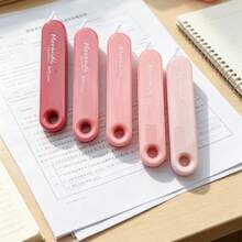 Rotatable Push-Button Correction Tape With Replaceable Refill, Press-Type Portable Correction Tape, Design - Sets - View 2