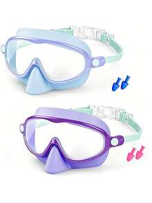 Children's Swimming Goggles 1/2 PCS, Suitable For 3 To 14 Years Old, Anti-Fog Clear Vision, Toddler Goggles With Nose Cover, Back, First Day Of School - Multicolor - View 12