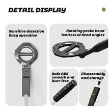 Children's Metal Detector Toy, Adjustable And Foldable Hunting Detector With Search Coil, Beach Backyard Indoor Metal Detection Exploration Toy, Gift For Boys And Girls - Multicolor - View 7