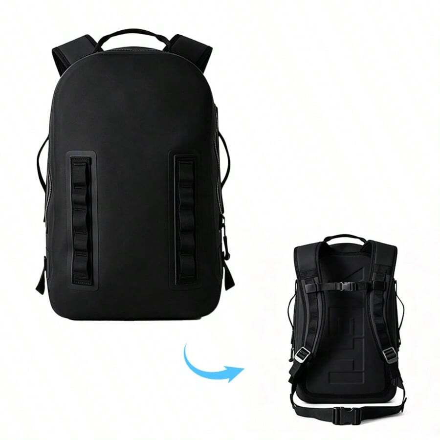 Outdoor Backpack Waterproof Bag, Compression Bag - Black - View 1