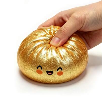 1PC Squish Bun Fidget Toy, Upgraded Soft Slow Rise Squeeze Toy, Random Mixed Color Single Pack For Anxiety & Stress Relief, Cute Desktop Ornament For Home Office Classroom,Gift For Birthday Halloween Christmas