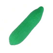 Tachimi 1pc Lovely Cucumber Squeeze Squishy Slow Rising Stress Release Toy Cute Vegetable Model Ornament For Living Room Daily Display Collection Shipped Randomly - Multicolor - View 2