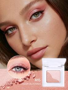 Romantic Beauty RMT Solid Color Glitter Eyeshadow, Tekstur Bedak Panggang, Kilau Mengkilap Tinggi, Mudah Diaplikasikan dan Tahan Lama. Perlengkapan Pesta Y2K, Gaya Liburan Edisi Terbatas. Hadiah Ideal untuk Ibu, Saudari, dan Pacar. - A15 - View 1