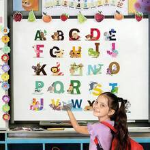 1/3/6 Sheets Self-Adhesive Alphabet Wall Stickers For Kids Room, Colorful ABC Learning Decals, Crayon Nursery Decor, Back To School Classroom Wall Art - Multicolor - View 8