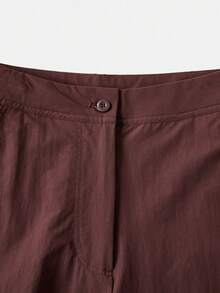 Puma Women's PRIME ESS Woven Pants Chocolate Brown Long Pants 63972313 - Brown - View 4