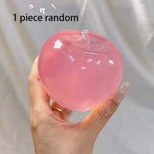 Simulated Apple Squeezing Toy/Super Soft Apple Pressure Ball/Fruit Texture Toy/High Density Slow Rebound Sensory Toy/Stress Relieving Squeezing Ball/Relaxing Tool/Office Desk Stress Relieving Tool/Suitable For Classroom Rewards/Halloween/Christmas - Multicolor - View 12