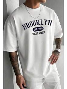 Men's Fashionable Printed T-Shirt With A Round Neck And Short Sleeves | Exquisite Design | Summer Essential | Easy To Combine | Show Your Style - 魏斯 - 查看 5