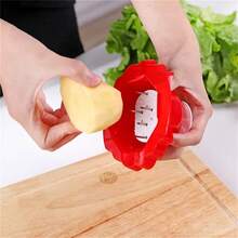 Protector de dedos para machacar papas en la cocina, protector de dedos para cocinar, cortador de vegetales, accesorios de utensilios de cocina - Verde - Ver 5