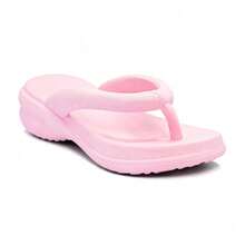 Chinelo Feminino Tamanco Idoso Ortopédico Macio Esporão Massageador Leve e Confotável - Rosa Bebê - Visão 2