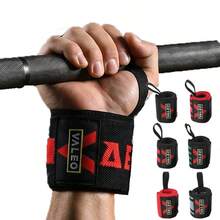 2pcs/Set Compression Wrist Wraps For Weightlifting, Bench Press, Deadlift, Strength Training, Fitness Enthusiasts Men & Women, Sports Wrist Bandage, Polyester High Elasticity, Wide Hook And Loop, Durable, Breathable - Multicolor - View 1