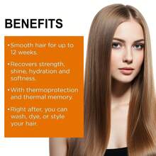 SUMIFANG Brazilian Keratin Straightening Cream, Hyaluronic Acid + Keratin Dual Repair For Dry And Frizzy Hair, Smooth And Shiny, Combines Straightening And Repair Functions, Tangle-Free Daily Styling, 268ml - Straightening Comb - View 2