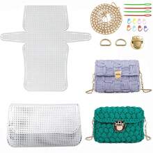Bag Accessories Plastic Mesh Set Handmade White Crochet Bag DIY Handmade Bag Set - Set - View 1