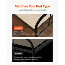 Twin Size Bunkie Board, 0.4 In Foldable Bed Board Slats With Connection, Wooden Mattress Support Twin Size Bed, Support Under Mattress Boards, Ready To Use, 8 Piece, Burlywood - Multicolor - View 3