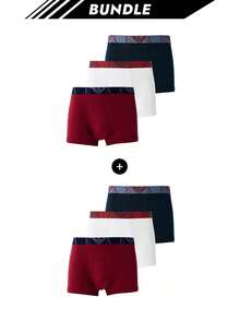 Armani [Bundle] Basic 3 Packs Men's Boxer Briefs X 2 - Multi+Multi - View 1