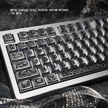 Metallic Paint Vintage Personalized PBT Keycaps, 5-Sided Dye-Sublimation, Original Height, Compatible With Mechanical Keyboards - View 6