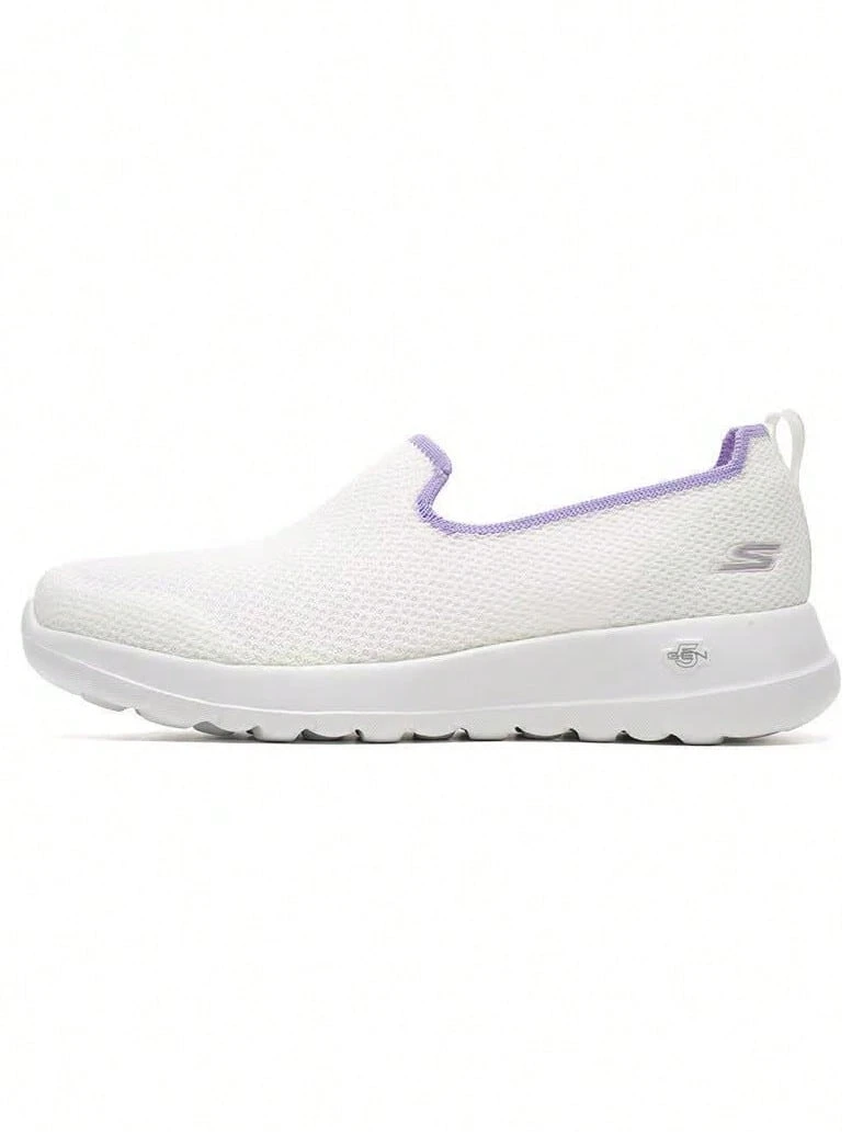Skechers Women's Openwork Breathable Mesh Cloud Foam Sole Slip-On Cushioned Walking Shoes, Lightweight Sports Shoes - White - View 1