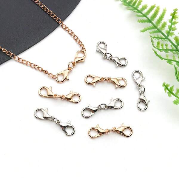 Double Lobster Clasp, Ideal Accessory For Necklaces, Bracelets, Keychains, DIY, Jewelry Making