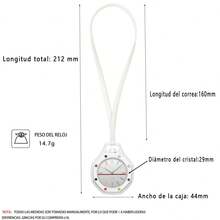 ZOEA 1 pieza Reloj Colgante Octagonal Creativo, Llavero de Cuarzo Multifuncional con Correa, Colgante de Bolso y Mochila, Accesorio de Moda, Regalo Ideal para Amigos en 8 Colores - Blanco - Ver 8
