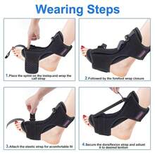 1PC Plantar Fasciitis Night Splint, Adjustable Drop Foot Brace, Nighttime Dorsiflexion Support Heel Pain, Achilles Tendonitis & Ankle Discomfort Relief - 1 Package - View 4