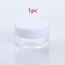Mini Clear Cosmetic Empty Sample Jars 50/20/10/5/1 Pc,5g Plastic Container Jars, Multi-Color For Face Cream And Lotion, Lipstick, Eyeshadow, Nail Powder, Jewelry, Exquisite And Compact, Easy To Carry, Reusable, Travel Accessories - Pink - View 25