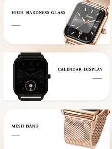 SUNKTA LIGE Women's Fashion Luxury Quartz Watch, Waterproof, Daily Wear, Date Display, Luminous Dial, Casual Watch - Rose Gold - View 7