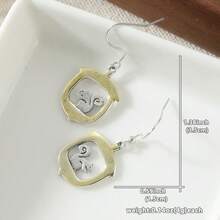 Cute Fashion Hollow Acorn Dangle Earrings, Handcrafted Creative Accessory With Carved Squirrel Pattern, Versatile For Daily Wear, Exquisite Birthday Gift For Women - Gold - View 2