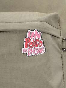 Spanish Funny Slogan Brooch "Tengo Chisme" Meme Text Drip Oil Lapel Pin Gift - Multicolor - View 7