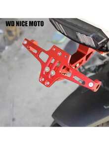 WD NICE MOTO Motorcycle License Plate Holder Mudguard CNC Aluminum Alloy Universal Motorcycle Rear Mudguard Mudguard Eliminator Kit Motorcycle License Plate Holder Motorcycle Accessories - A - View 10